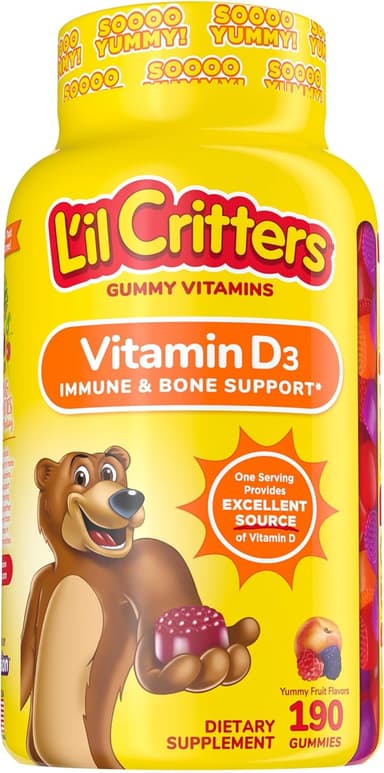 L'IL CRITTERS VITAMIN D3 X 190 GUMMIES