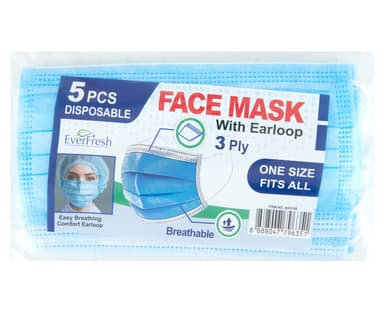 DISPOSABLE FACE MASK X5(PACK)