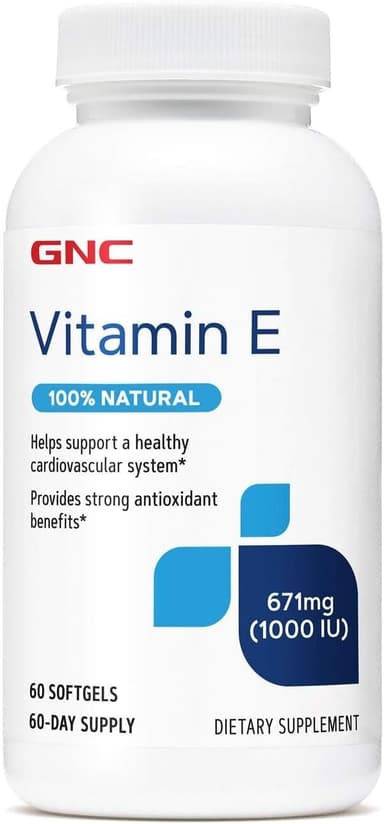 GNC VITAMIN E 1000IU X 60 SOFTGELS