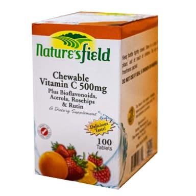 Nature's field Chewable Vitamin C 500mg 60 tablets