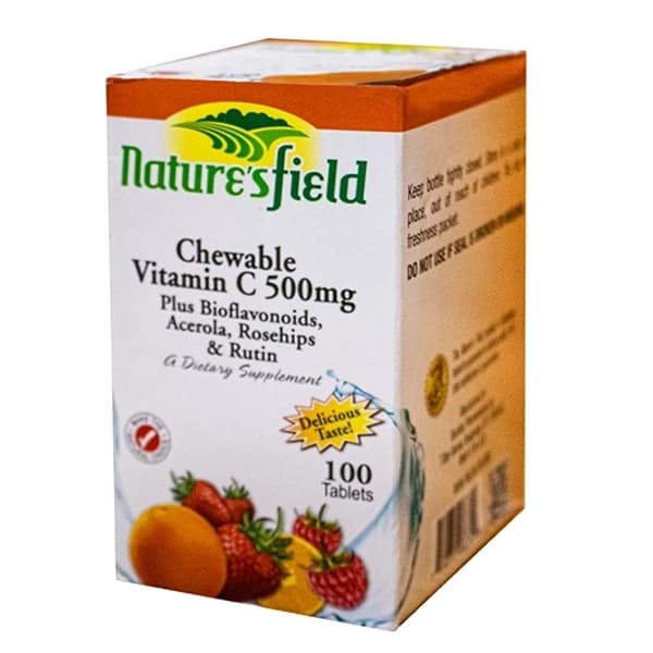 Nature's field Chewable Vitamin C 500mg 60 tablets