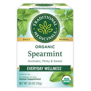 TRADITIONAL MEDICINALS MORINGA SPEARMINT TEA-16 BAGS
