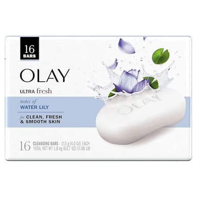 OLAY ULTRA FRESH CLEANING WATER LILY BAR SOAP 113G