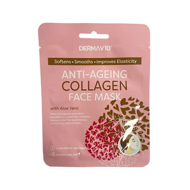 DERMA V10 ANTI-AGEING COLLAGEN FACE MASK