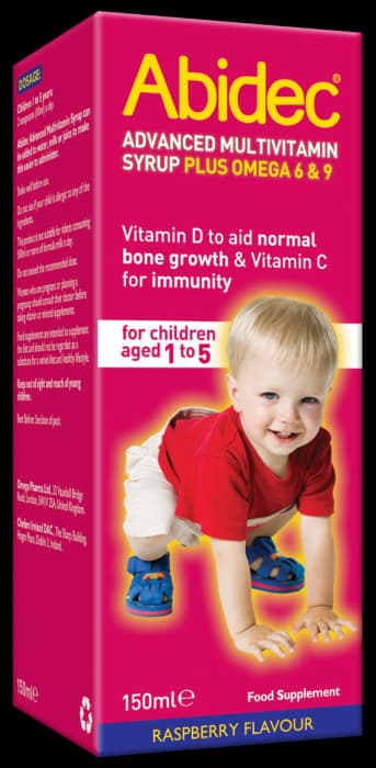 ABIDEC MULTIVITAMIN OMEGA SYRUP 150ML