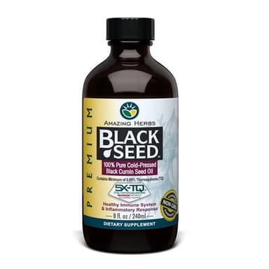 AMAZING HERBS PREMIUM BLACK SEED OIL-8OZ