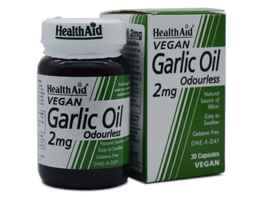 HEALTH AID GARLIC OIL 2MG ODOURLESS
