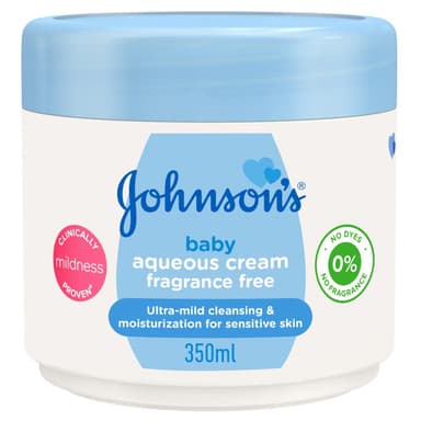 JOHNSON'S BABY AQUEOUS CREAM FRAGRANCE FREE 350ML