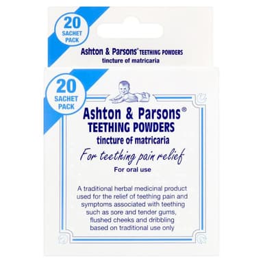 ASHTON TEETHING POWDER X 20 UK