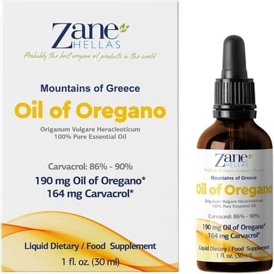 ZANE HELLASOIL OF OREGANO 86-90% CARVACROL