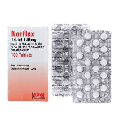 NORFLEX Orphenadrine citate 100mg satchet