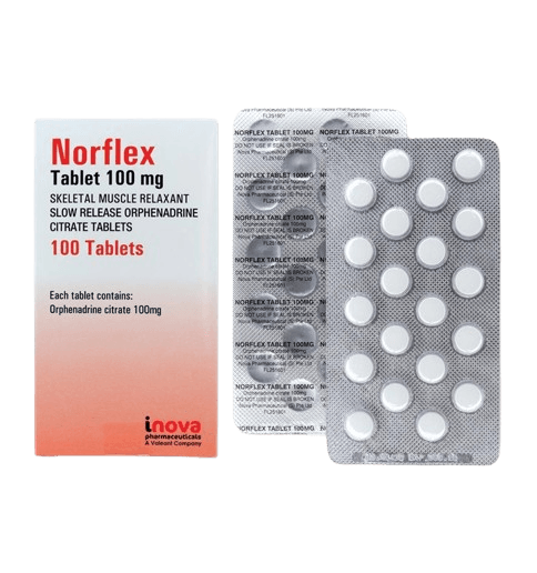 NORFLEX Orphenadrine citate 100mg satchet