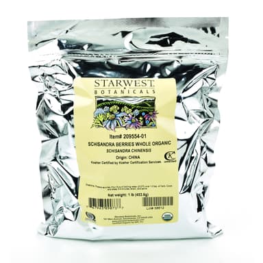 STARWEST BOTANICS SCHISANDRA BERRIES OREGANIC