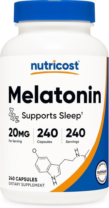 Nutricost Melatonin 20mg 240 capsules