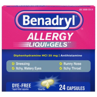 BENADRYL ALLERGY X 24 CAPS