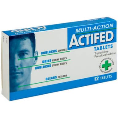 ACTIFED MULTI ACTION TAB  X1 UK