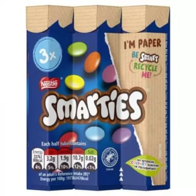 SMARTIES CHOCOLATE X3(TUBE, EACH)