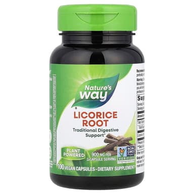 NATURE'S WAY LICORICE ROOT 450MG X 100 VEG CAPS