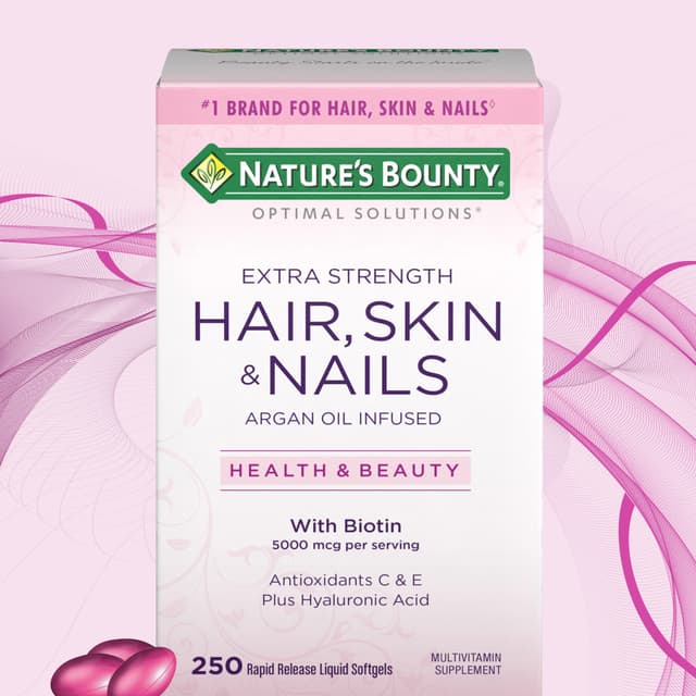 NATURE'S BOUNTY HAIR,SKIN & NAILS X250 SOFTGELS