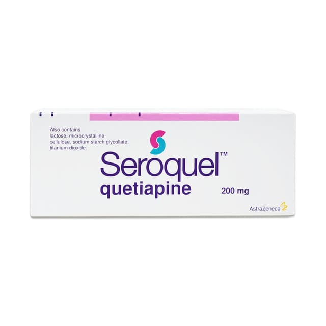 Seroquel 200mg 30 tablets