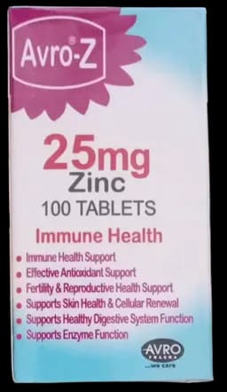AVRO-Z ZINC 25MG X 100TAB