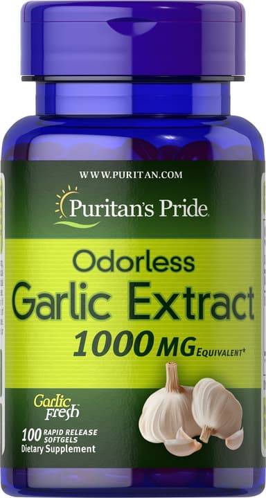 PURITAN'S PRIDE ODOURLESS GARLIC 1000MG X 100 TABS