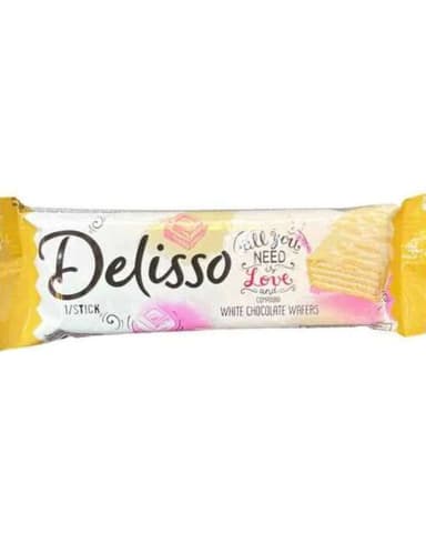DELISSO WHITE CHOCO WAFERS X1 STICK