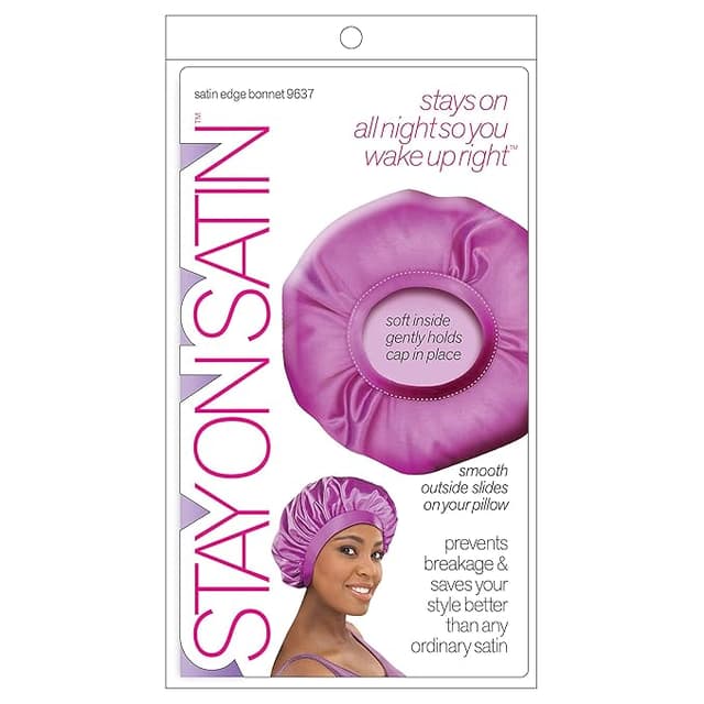 STAY ON SATIN EDGE BONNET