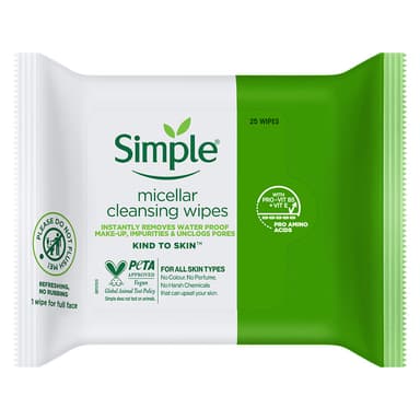 SIMPLE MICELLAR CLEANSING WIPES