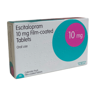 Escitalopram 10mg 28 tablets daily pack