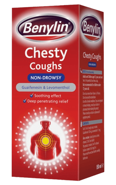 BENYLIN ADULT CHESTY COUGH SYRUP -NON DROWSY 150ML