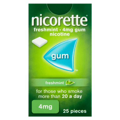 NICORETTE FRESH GUM 4MG X 25 PIECES
