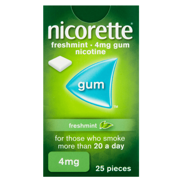 NICORETTE FRESH GUM 4MG X 25 PIECES