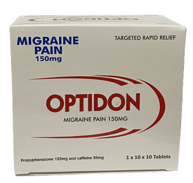 OPTIDON MIGRAINE PAIN 150MG BY 10