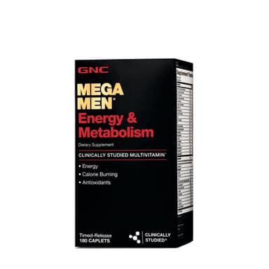 GNC MEGA MEN ENERGY & METABOLISM X 180 CAPLETS