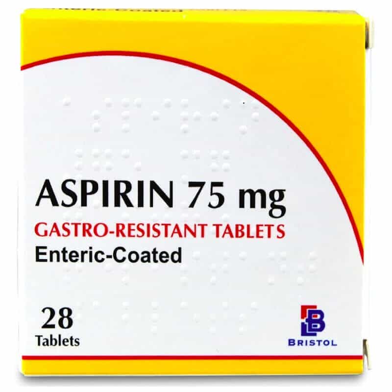 ASPIRIN 75MG GASTRO-RESISTANT X28TAB