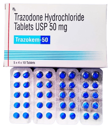 Bristol Trazodone 50mg 84 tablets pack