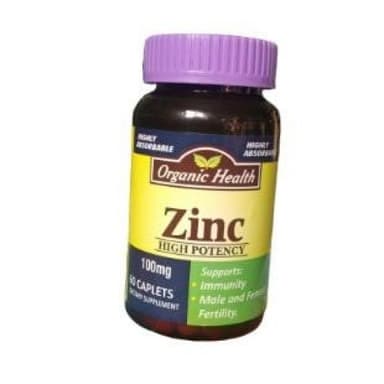 ORGANIC HEALTH ZINC 100MG *10