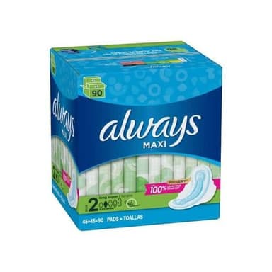 ALWAYS MAXI LONG SUPER PADS X 90 COUNTS