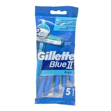 GILLETTE BLUE II PLUS RAZOR X 5
