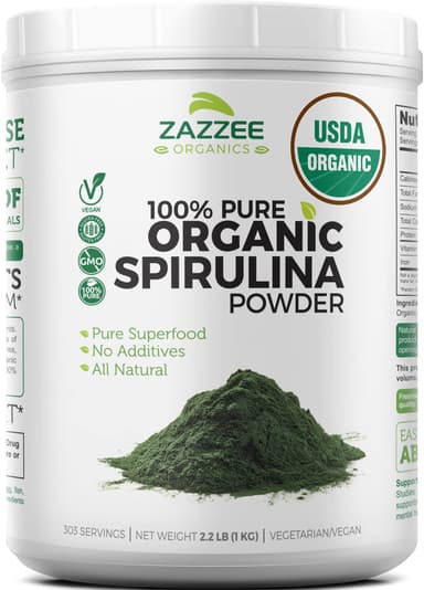 ZAZZEE ORGANIC SPIRULINA POWDEER -1KG