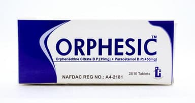 ORPHESIC 450MG X 20 TABLETS