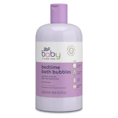 BOOTS BABY BEDTIME BATH BUBBLES 500ML