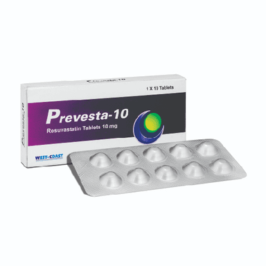PREVESTA 10MG ROSUVASTATIN X30