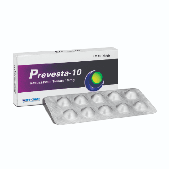 PREVESTA 10MG ROSUVASTATIN X30