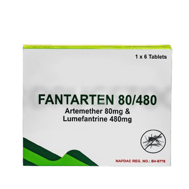 FANTARTEN 80/480MG X 6 TABS