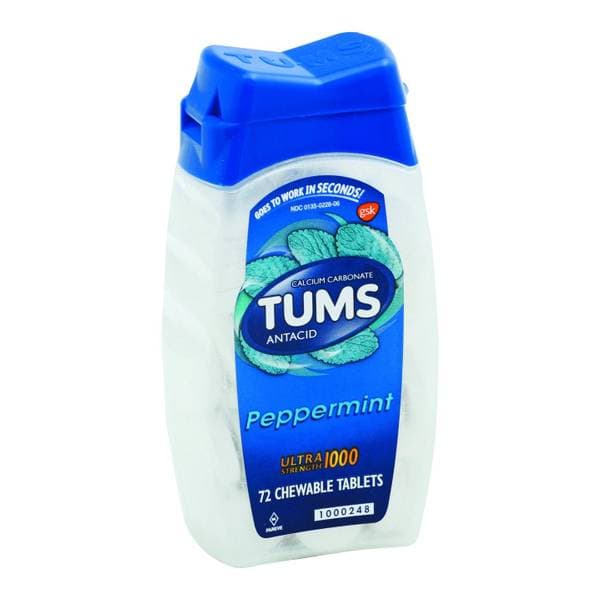 TUMS ANTACID - PEPPERMINT 72