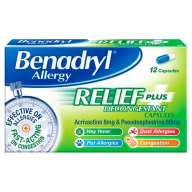 BENADRYL REFIEF PLUS