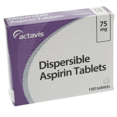 ACTAVIS DISPERSIBLE ASPIRIN 75MG