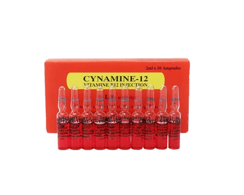 CYNAMIN VITAMINE B12 INJECTION 2ML X 10 AMPOULES